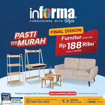 Buruan Serbu, Informa Hadirkan Diskon Hingga 80%
