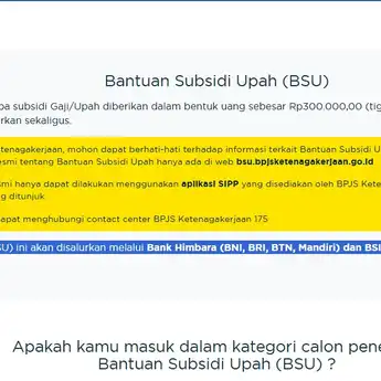 Cek BSU 2025 Online dengan HP Segera, Mudah dan Praktis!
