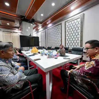 Jelang Pengukuhan, Kepala BPKP Sulsel Rasona Temui Sekda Sulsel