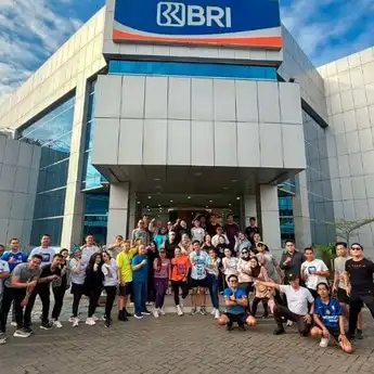 Jaga Semangat Rutinitas, BRI Cabang Kotamobagu Gelar Olahraga Bersama