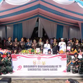 Meriah dan Khidmat, Polda Kalbar Gelar Upacara HUT Bhayangkara ke-79 di Kantor Gubernur Kalimantan Barat