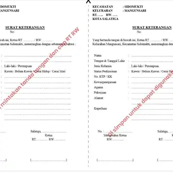 2 Contoh Surat Domisili RT Terbaru 2025 untuk Berbagai Keperluan