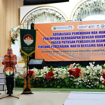 DWP Sumsel Gelar Sosialisasi Hukum untuk Perempuan Pasca Perceraian: Lindungi Hak, Perkuat Peran