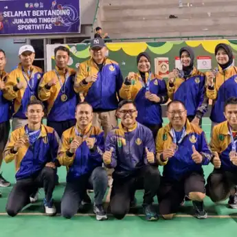 Bulutangkis Muba Sukses Besar di Porprov Korpri 2025: Sumbang 2 Medali Emas!