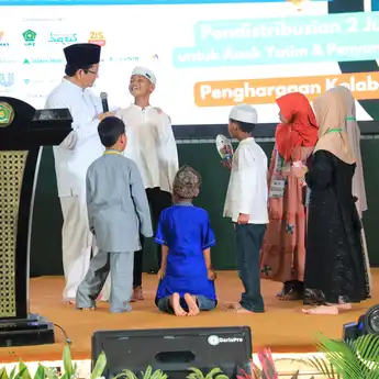 Menag Nasaruddin: Program Lebaran Yatim dan Penyandang Disabilitas, Bukti Negara dan Umat Peduli!