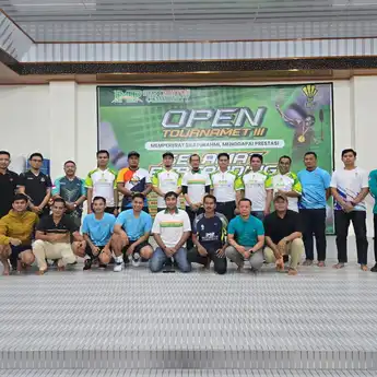 BRI Cabang Morowali Sukseskan Open Tournament III IMIP Bestminton Community 2025