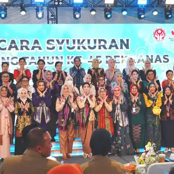 Febrita Lustia Bawa Semangat Perajin Sumsel di HUT ke-45 Dekranas di Balikpapan