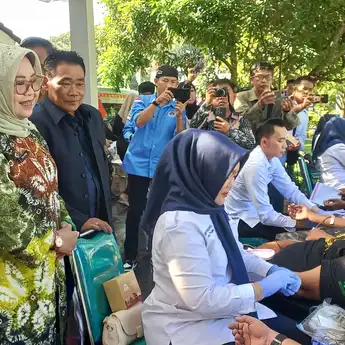 PWI Sumsel Gelar Aksi Sosial: 200 Kantong Darah Terkumpul, 100 Anak Ikut Sunatan Massal
