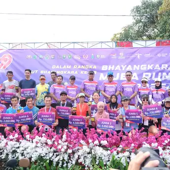 Bupati H M Toha Resmi Melepas Peserta Bhayangkara Muba Run