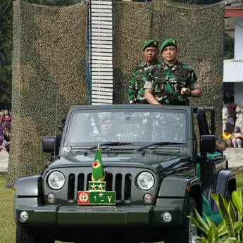 Danrem 083/Bdj Hadiri Penutupan Pendidikan Dasar Militer dan Pelatihan Manajerial Komponen Cadangan SPPI Batch-3 2025