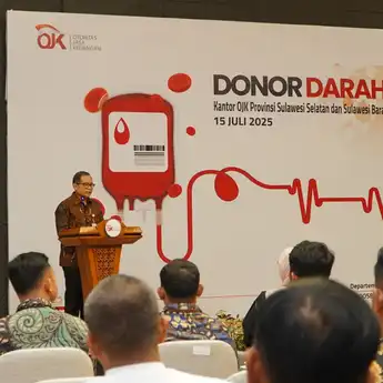 Jalankan Misi Kemanusiaan, OJK Sulsel Sulbar Kumpulkan 150 Kantong Darah 