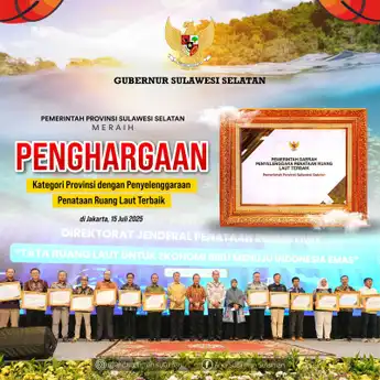 Ekonomi Biru Sulsel Diakui Nasional, Tata Ruang Laut Jadi Teladan