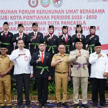 FKUB dan DPPI Kota Pontianak Dikukuhkan, Perkuat Toleransi Lewat Dialog Lintas Iman