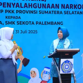 Menuju Generasi Emas 2045, TP PKK Sumsel Gencarkan Edukasi Bahaya Narkoba, Pinjol, dan Judi Online