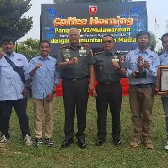 PWI Balikpapan Terima Penghargaan Dari Kodam VI Mulawarman