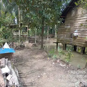BPBD Muba Tanggap Cepat Atasi Banjir di Bayung Lencir, Kondisi Kini Sudah Terkendali