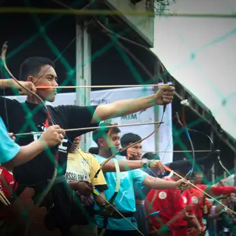 Santri Pesantren se-Kota Makassar Antusias Ikuti Lomba Panahan