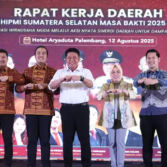 Rakerda HIPMI Sumsel 2025: Herman Deru Ajak Pemuda Kuasai Teknologi untuk Peluang Usaha
