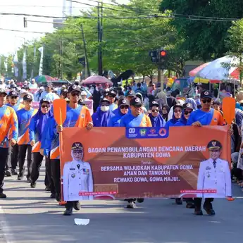 Meriah! Instansi dan Warga Tumpah Ruah di Pawai HUT RI Gowa 2025