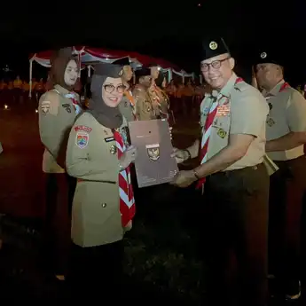 Bupati Gowa Terima Lencana Darma Bakti, Bukti Pengabdian di Gerakan Pramuka