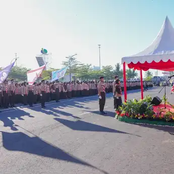 Gubernur Sulsel Pimpin Upacara Hari Pramuka ke-64 di CPI Makassar