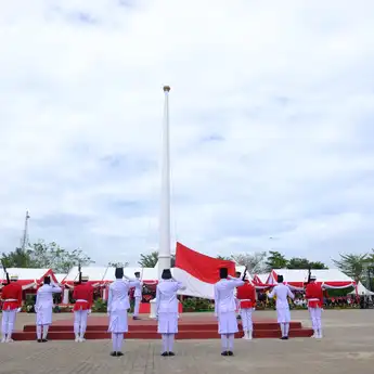 Paskibraka Gowa Sukses Kibarkan Sang Merah Putih di HUT ke-80 RI