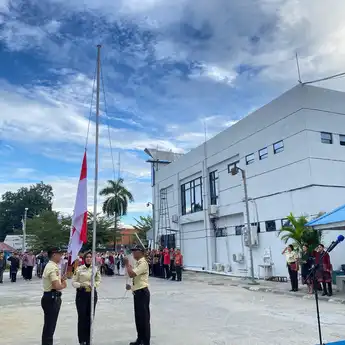 BRI Cabang Poso Gelar Upacara HUT RI ke-80 Tahun 2025, di Pimpin Irup Noviar Jakananda