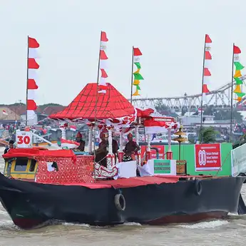 Festival Perahu Bidar 2025 Angkat Palembang ke Dunia, Dishub Raih Juara 1