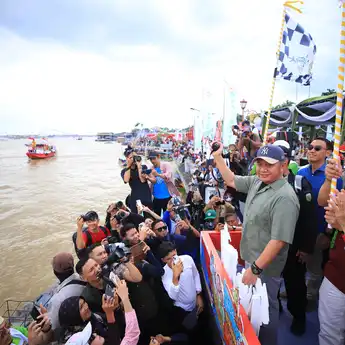 Festival Perahu Bidar Palembang 2025 Meriah di Sungai Musi   
