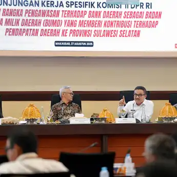Komisi II DPR RI Kunjungi Sulsel, Bahas Penguatan Bank Daerah dan BUMD