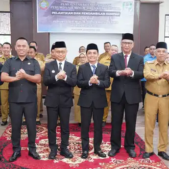 Lantik Direksi PDAM Baru, Wako Edi: Tekankan Peningkatan Layanan Air Bersih