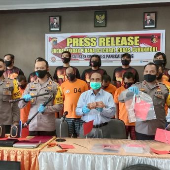 Selama Bulan Juni, Polres Pangkalpinang Amankan 16 Pelaku Kejahatan