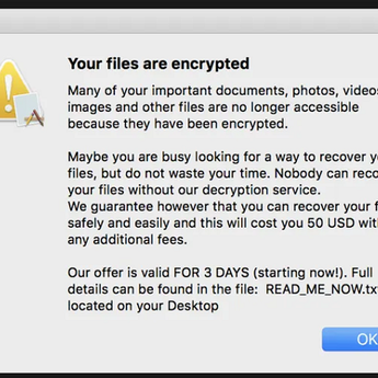 Waspadalah, Ransomware Baru Mulai Menyerang MacOS 