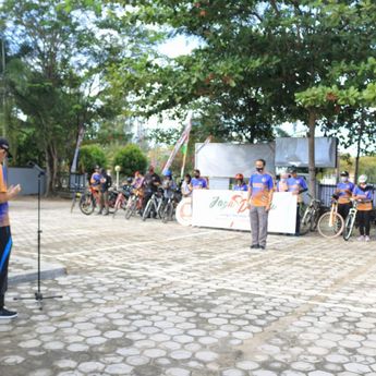 Melalui Jaringan Keluarga Bersepeda, Bawaslu Babel Ajak Masyarakat Awasi Pemilu 