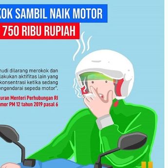 Ada Aturan Dan Denda Sambil Merokok Saat Berkendara