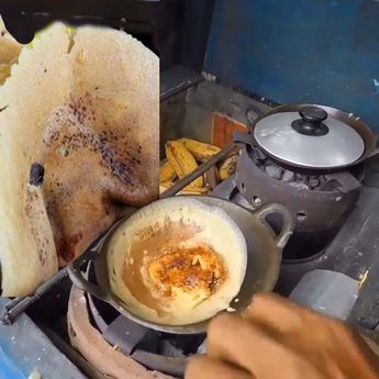 Cara Membuat Jajanan Jadul Leker Crispy  Dengan Menggunakan Teflon