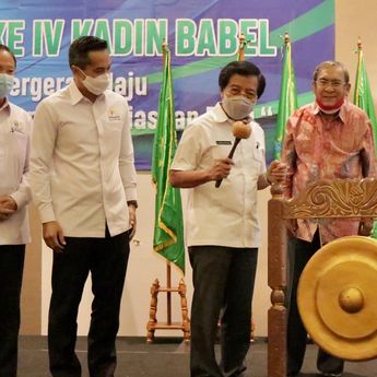 Wagub Abdul Fatah Buka Musyawarah Provinsi IV Kadin Babel