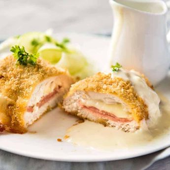 Lebih Hemat Minyak, Berikut Cara Membuat Chicken Cordon Bleu Panggang