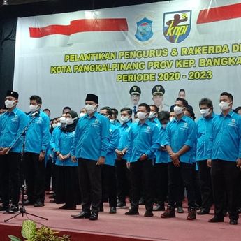 Pelantikan Pengurus DPD KNPI Kota Pangkalpinang Periode 2020-2023