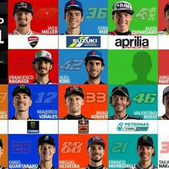 Susunan Pebalap MotoGP 2021  Sudah Keluar