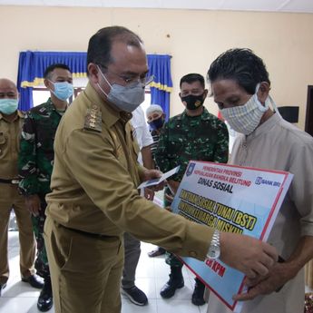 Pemprov Babel Cairkan Bantuan Sosial Tunai Kabupaten Belitung
