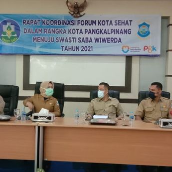 Hadiri Rakor Forum Kota Sehat, Sekda Pangkalpinang Targetkan Raih Penghargaan Swasti Saba Wiwerda