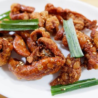  Cauliflower Tandoori Chicken Skin,Olahan Kulit Ayam Dimasak Ala India