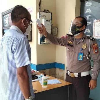 Terapkan Prokes, Satlantas Polres Bangka Tetap Buka Unit Pelayanan SIM
