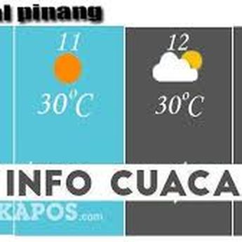 Prakiraan Cuaca Wilayah Babel Hingga Kamis 28 Januari 2021