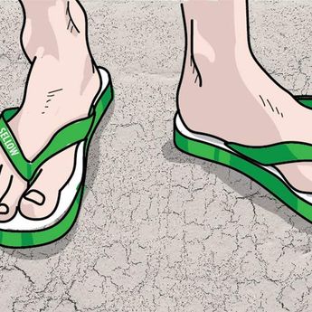 Tidak Dianjurkan Gunakan Sandal Jepit di Waktu-waktu Ini . Kapan ?