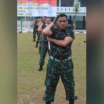 Prajurit Korem 045/Gaya dan Kodim 0413 Bangka Dibekali Ilmu Bela Diri