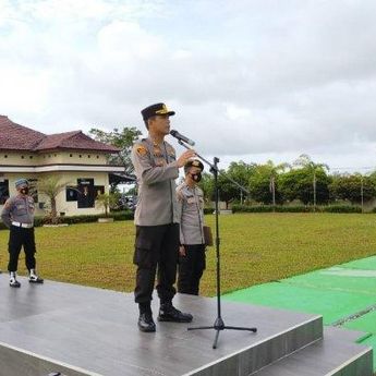Pimpin Apel Pagi, Ini Kata Kapolres Bangka Barat Kepada Personilnya