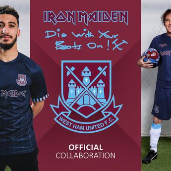 Jersey Tim West Ham United Kolaborasi dengan Iron Maiden, Keren!