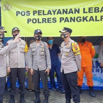 Ingatkan Penerapan Prokes, Kapolres Pangkalpinang Keliling Pos Pelayanan dan Pengamanan